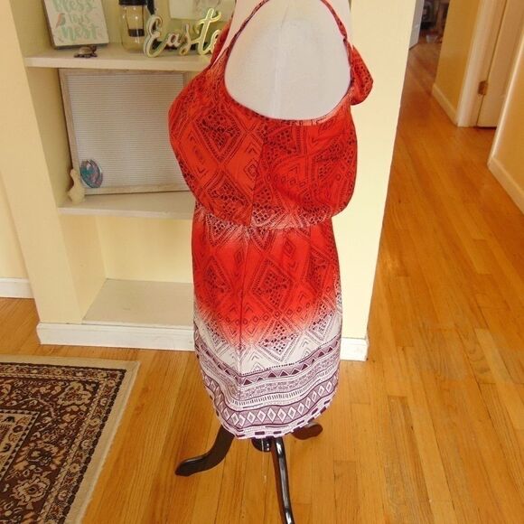 *291 Deb One Shoulder Aztec Print Mini Dress - Picture 3 of 7